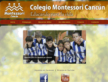 Tablet Screenshot of montessoridecancun.com